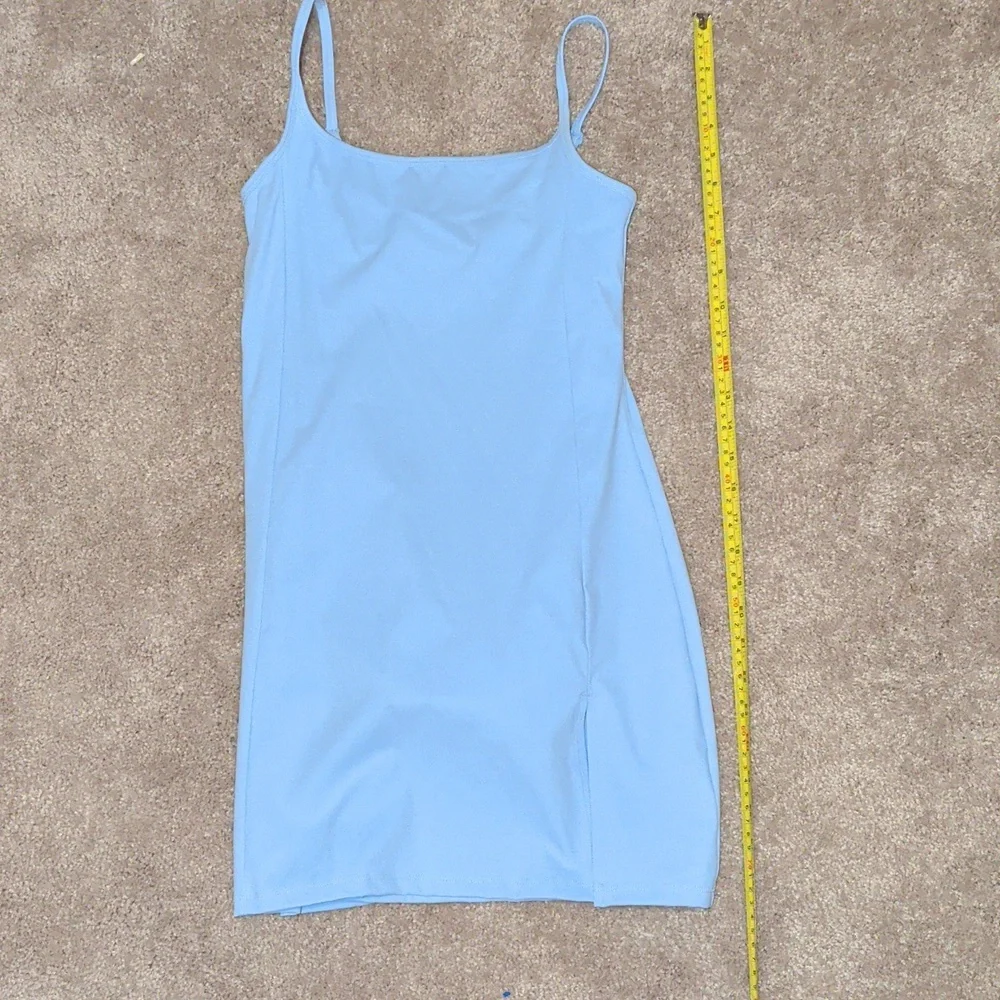New QINSEN Light Blue Tennis Dress. Small - Picture 6 of 8